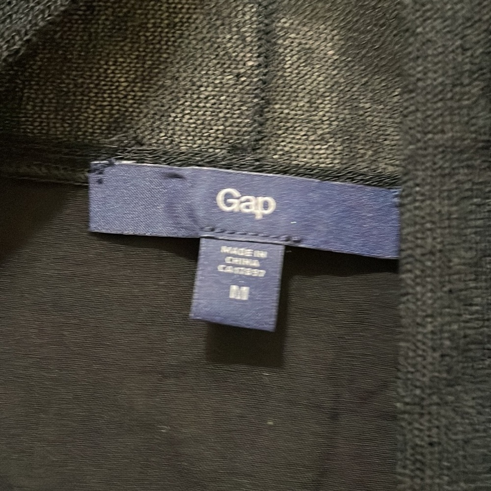 Gap Draped Long Sleeve Black Sweater (sz m) - Picture 3 of 10